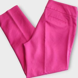 Chaus Womens Pants Sz‎ 12 Fushia Hot Pink Flat Front Straight Tailored Business